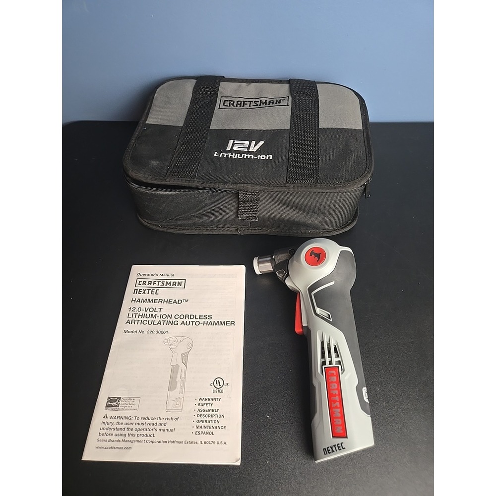 Craftsman Nextec Hammerhead 12V Lithium Ion Articulating Auto 320.30261 W Bag